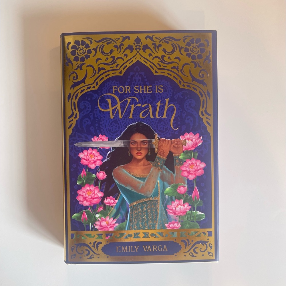 For She Is Wrath by Emily Varga - Blue and Gold Edition